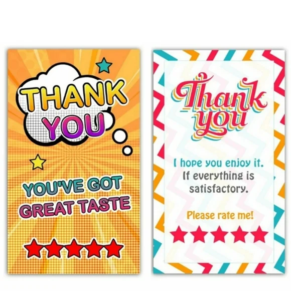 ♥️ 5x25 / 50 Thank You Cards