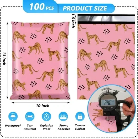 Poly Mailer 10x13 Inch 100 Pcs, Waterproof and Tear-Resistant Shipping Bags for