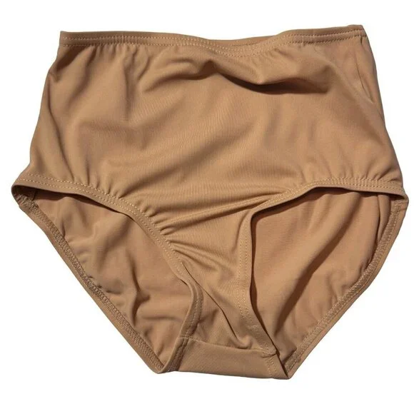 BALERA Dancewear Pull-On High-Wast‎ Briefs Girls Size MC Nude Ballet Lyrical NEW