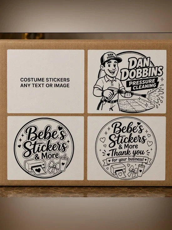 Custom Stickers- Black & White