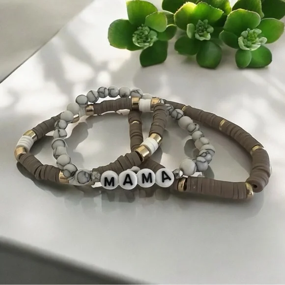 Mama Stack Elastic Bracelet Set