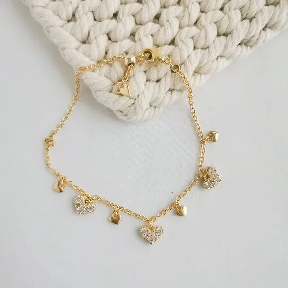 Authentic Alicia Bonnie Isabella Gold White Crystal Bracelet