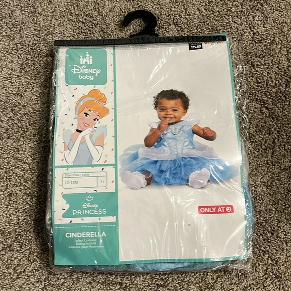 NWT Disney Baby Cinderella Costume SIZE 12-18m