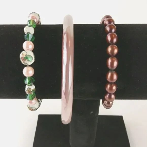 (3/$20) three beaded and bangle bracelets