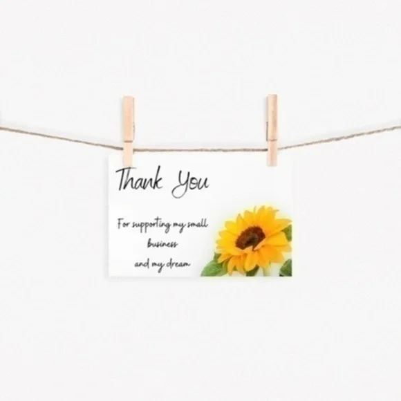 SUNFLOWER Thank You Cards 50-Pack
