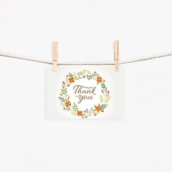 Floral Thank You Card 50-Pack