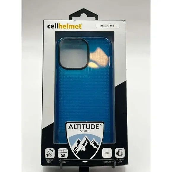 Cellhelmet Altitude X Series Blue Case for iPhone 13 Pro Military Grade No-Slip