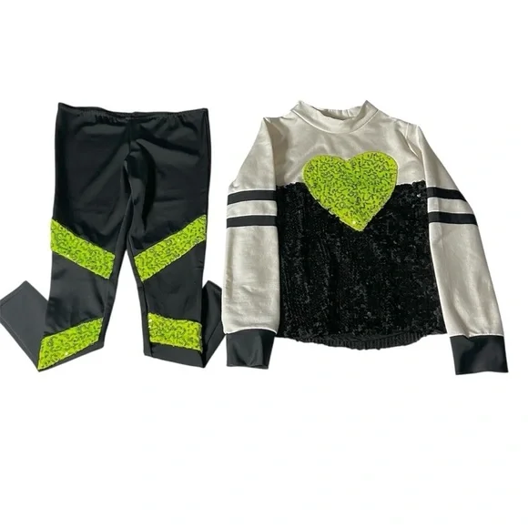 Weissman Sequin Dance‎ Costume Outfit. Size XS Child