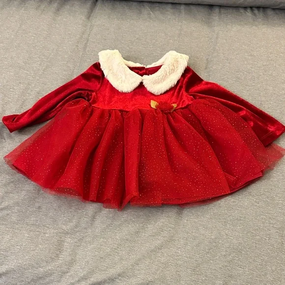 Marmellata‎ Red Velvet Kids Costume with Fluffy Collar
