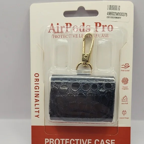 AirPods Pro Crocodile Pattern Case - Navy
