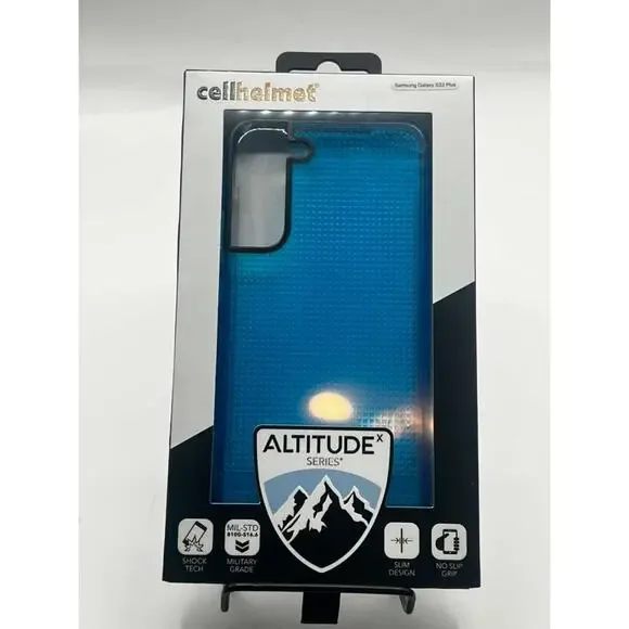 Cellhelmet Altitude X Series Case for Samsung Galaxy S22 Plus BLUE Shock-Absorb