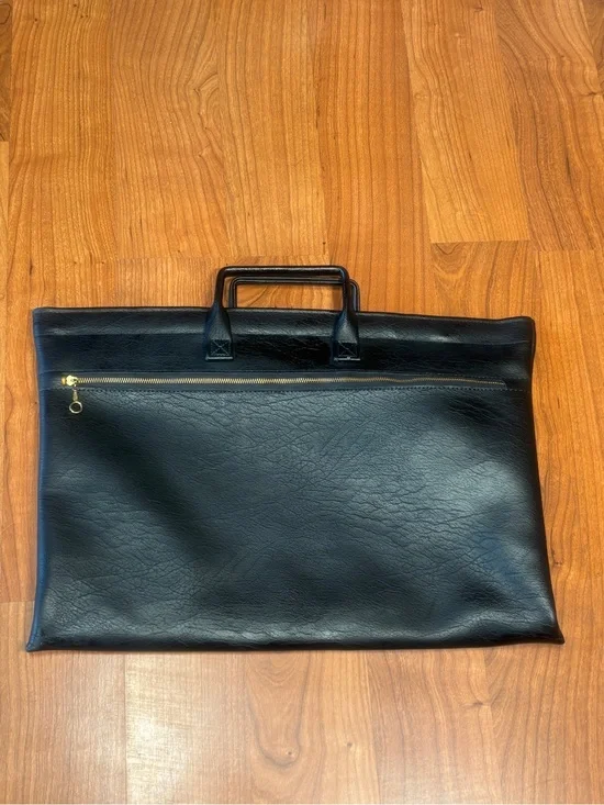 Vintage GSA Surplus Navy Leather Briefcase Portfolio