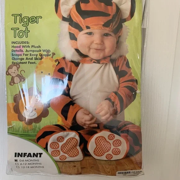 0-6m tiger costume