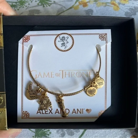 NEW Game of Thrones “House Lannister Bangle in gold“ Alex and Ani‎