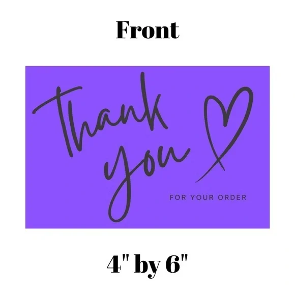Set of 10 Thank You Postcard
