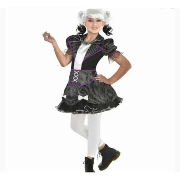 Disney Nightmare before Christmas Jack Skellington Costume Kid S 4-6 Dress Wig