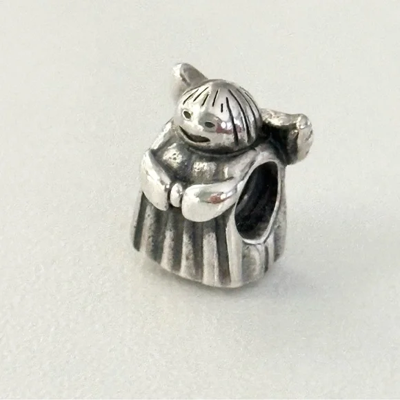 Pandora 925 Angel Of Hope Rare Retired Christmas Bead Charm