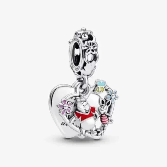 Pandora Winnie the Pooh & Piglet Double Dangle Charm