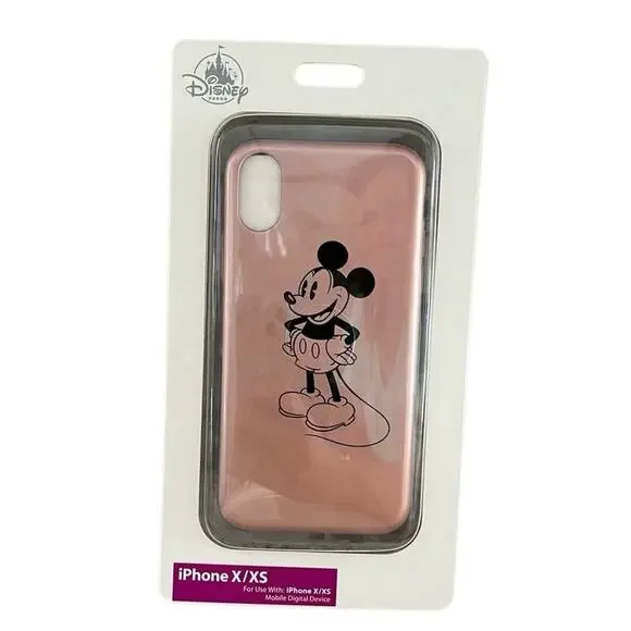 Disney IPhone Case Pink Mickey Mouse Pink X/XS Case NEW