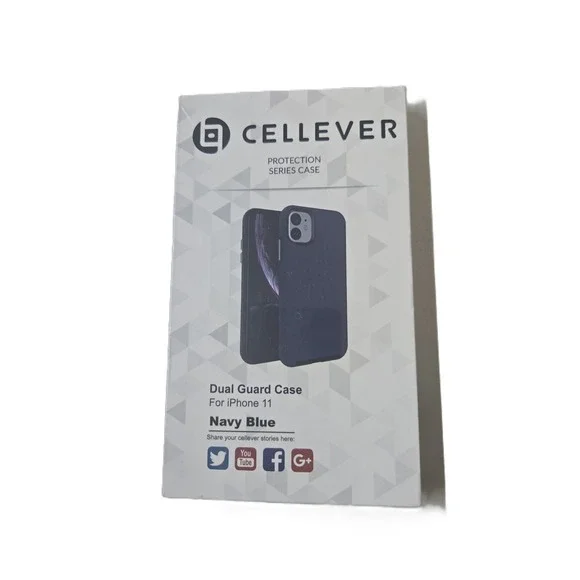 Cellever Dual Guard Case For iPhone 11 Navy Blue Protection Series