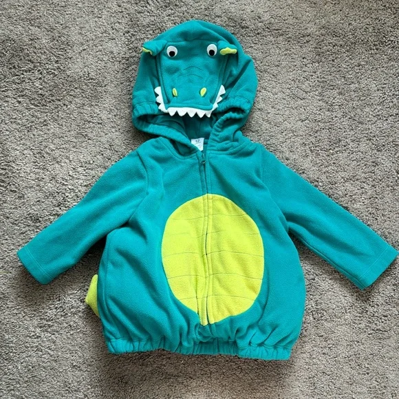 Carter’s 12 month dragon Halloween costume hooded wings tail one piece warm