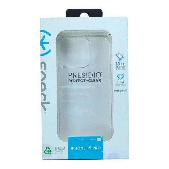 P7.‎ Speck Presidio Perfect-Clear Case for Apple iPhone 15 Pro - Open Box