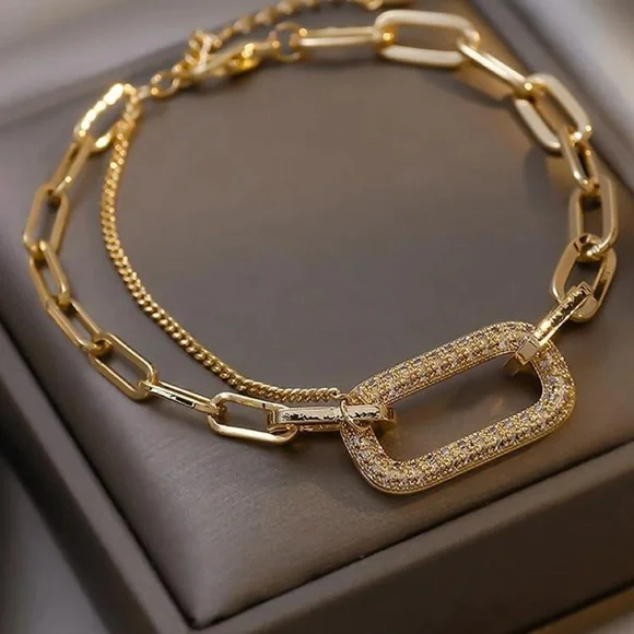 Rhinestone Decor Bracelet