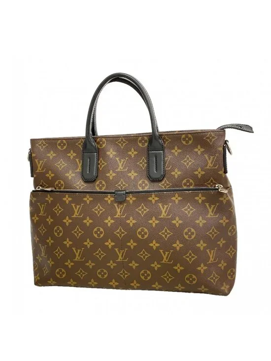 Louis Vuitton Business Bag Monogram Macassar Brown Black