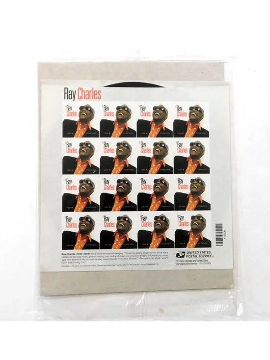 Ray Charles Forever Stamps Sheet Of 16 New Sealed USPS 2013 Issue #579544