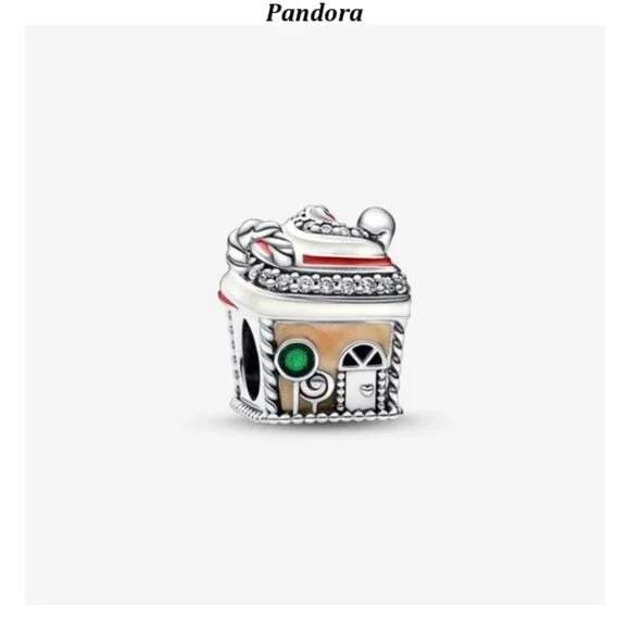 Authentic Pandora Festive Gingerbread House Charm