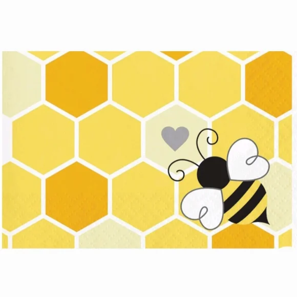 CUSTOMIZE Bee & Honeycomb Business Thank Cards 50 Count