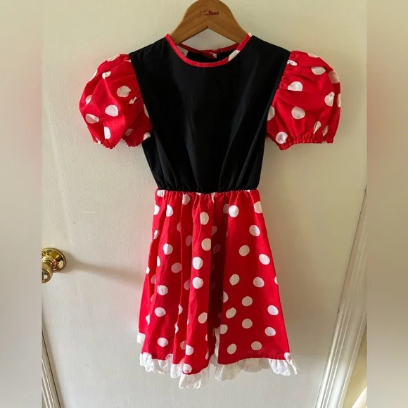 Vintage Disney Magic Minnie Mouse Costume, Girls Size 6XL