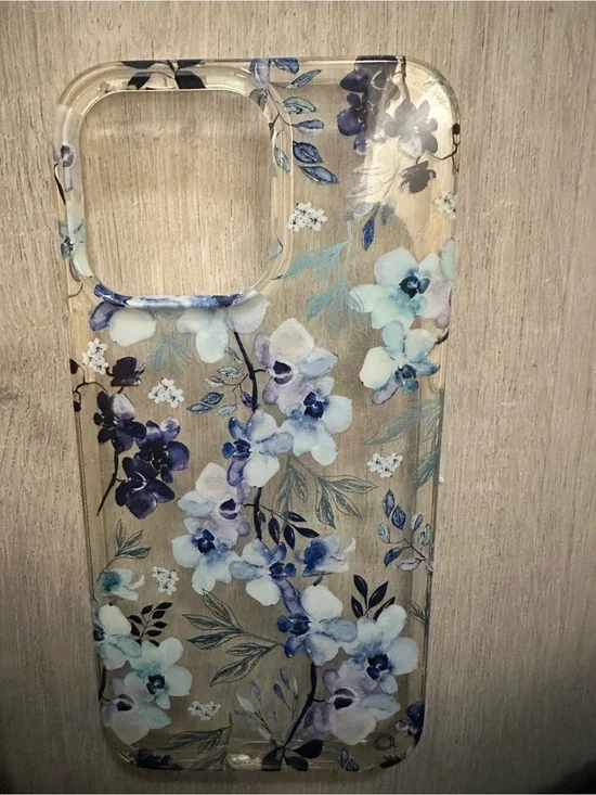 iPhone 14 Pro Max Floral Clear Phone Case