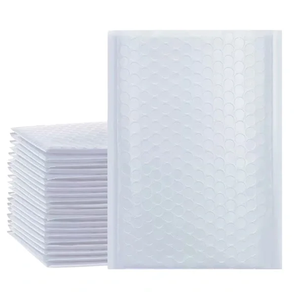 50 Bubble Padded Mailers - 6 x 10” - White