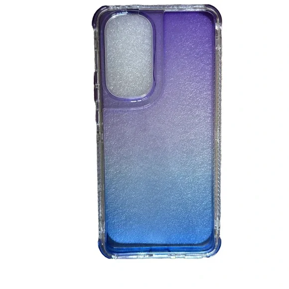 Motorola Edge 30 Phone Case Full-Body Rugged Transparent Purple Blue‎