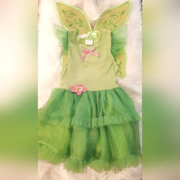 Disney Faries Tinker Bell Costume Child Small (Size 4-6)