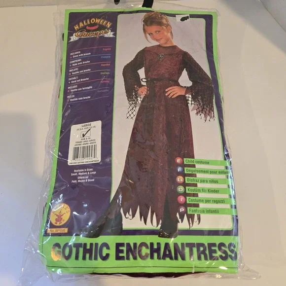 Vampiress Gothic Enchantress kids Rubies Coatume girls‎ Size 12-14 Halloween