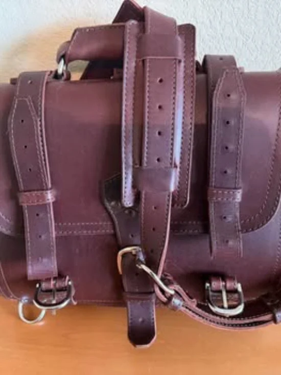 Authentic Saddleback Leather Large Thin Briefcase – Chestnut