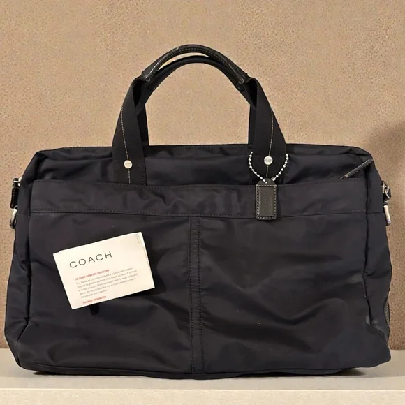 Coach Men’s Black Nylon Travel Tote