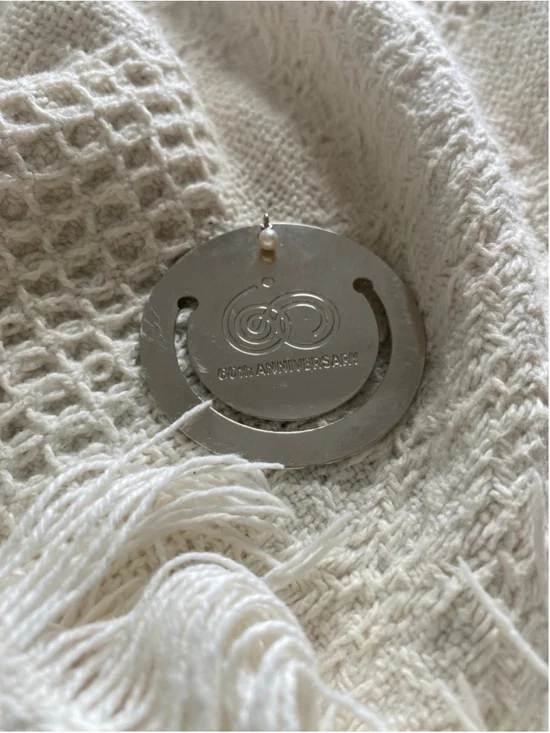 Mikimoto 60th Anniversary Bookmark – Silver with Small Pearl Charm