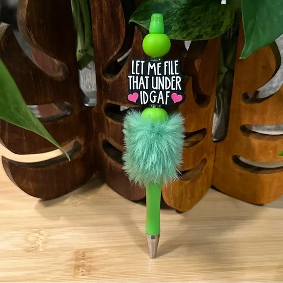 Sassy Beaded Pen 💁‍♀️ Handmade with Attitude + Bonus Refill‎