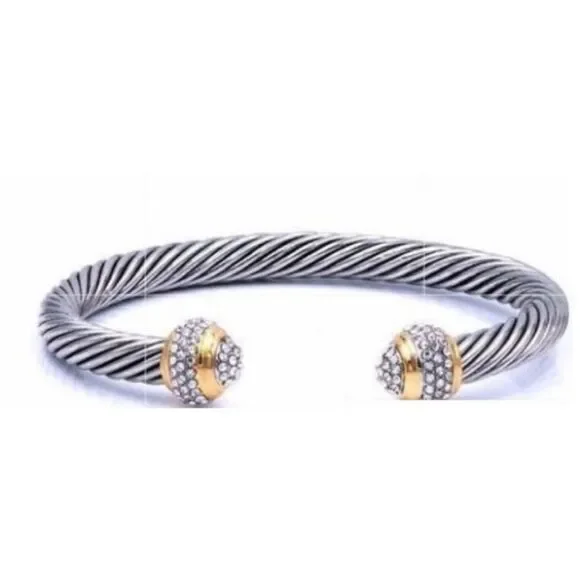 TWO Toned Cuff Bracelet