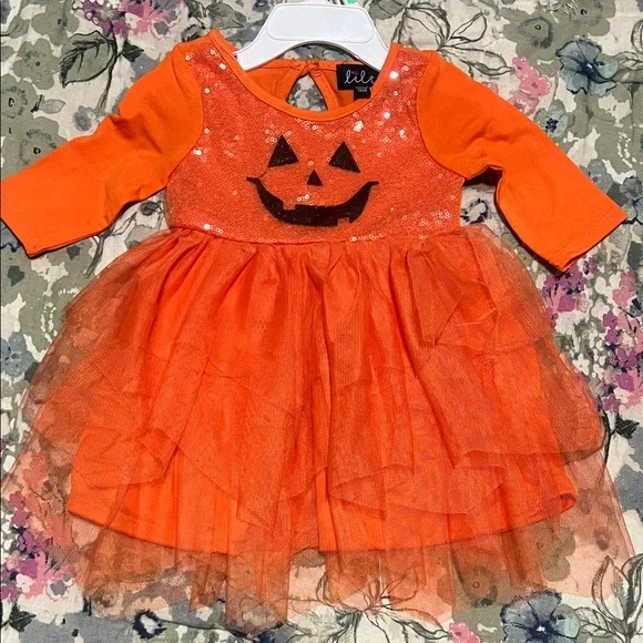 NWOT Lilt 12 month Pumpkin Kids Costume Dress