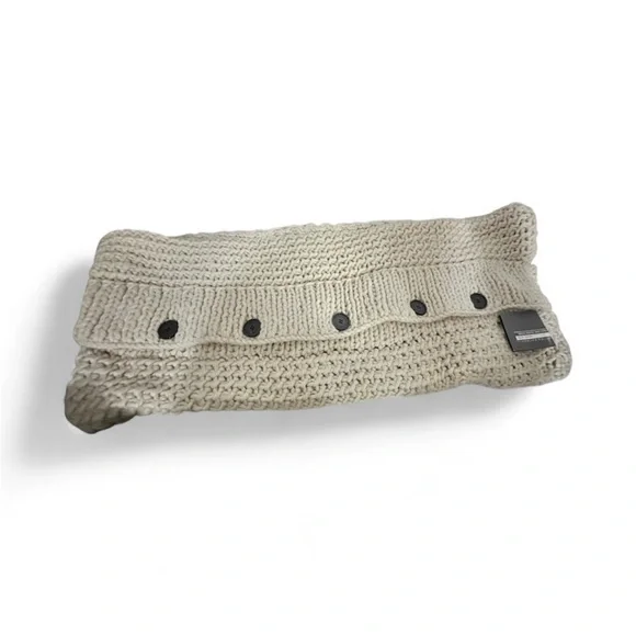 Lutz&Patmos for WEST ELM Knitted lumbar pillow cover Cream NWT
