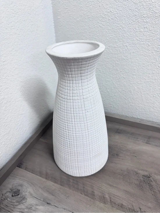 West Elm Decorative Vase 12” White
