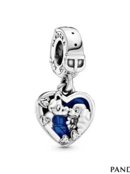 Pandora Disney Lady and the Tramp Heart Dangle Charm