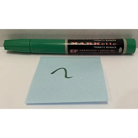 Vintage MARKette Thinrite Marker Eberhard Faber Green Color