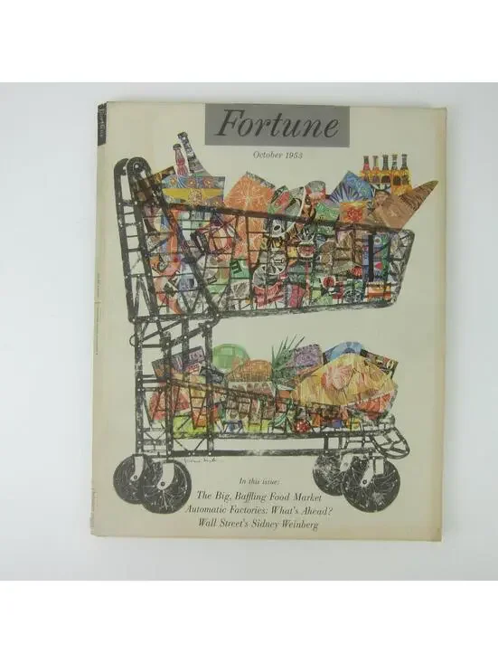 Vintage FORTUNE Magazine October 1953 Cadillac Chevrolet General Motors Seagrams