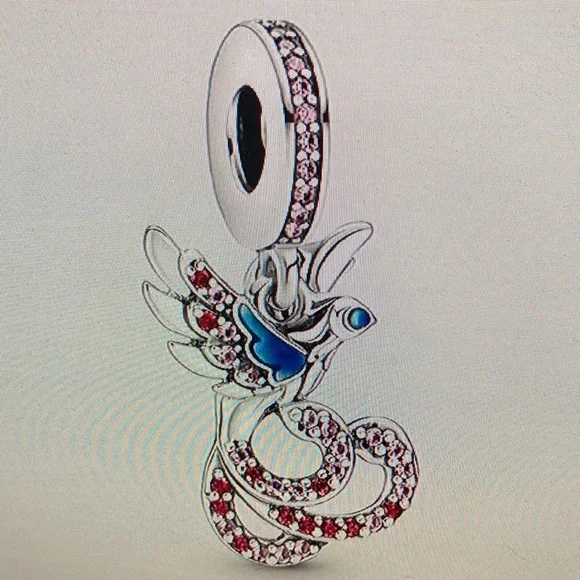 Pandora Silver and Blue Bird Charm