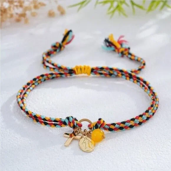 Boho cross bracelet Q252